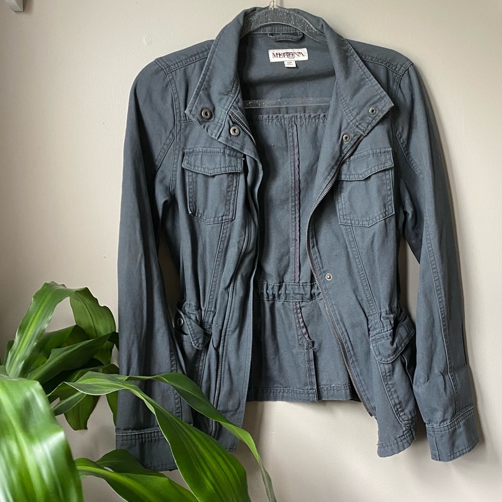 Merona dark gray utility jacket